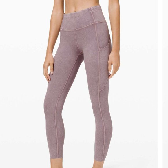 Lululemon Fast and Free Tight II 25” Ice Dye Non-Reflective Leggings Size 6 - Picture 1 of 16